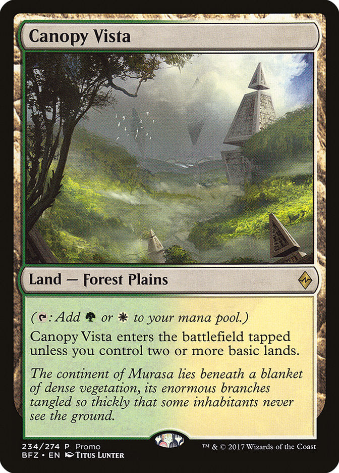 Canopy Vista (Promoción) [Serie estándar Batalla por Zendikar] 