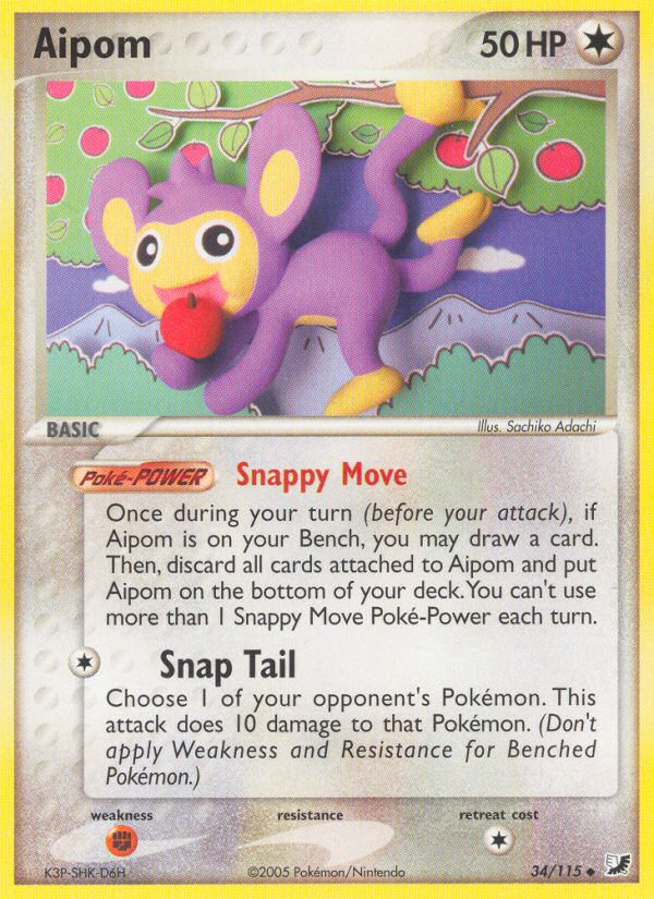 Aipom (34/115) [EX: Fuerzas invisibles] 