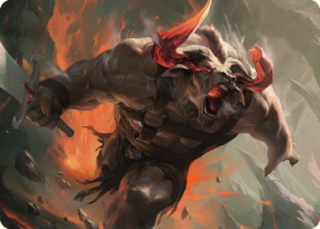 Tarjeta de arte Furious Bellow [Serie de arte Dominaria United] 
