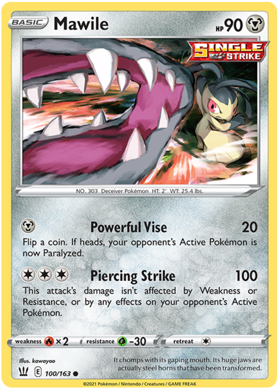 Mawile (100/163) [Espada y escudo: estilos de batalla] 