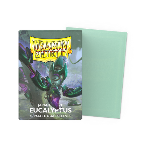 Dragon Shield Sleeves - JAPANESE SIZE - Eucalyptus Dual Matte (60 protectores)