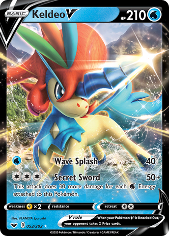 Keldeo V (053/202) [Espada y escudo: Conjunto básico] 