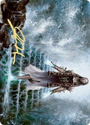 Tarjeta de arte Karfell Harbinger (firma estampada en oro) [Serie de arte Kaldheim] 