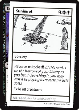 Sunimret (Edición 2021) [Tarjetas de prueba de juego Mystery Booster] 