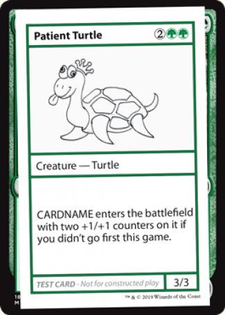 Tortuga paciente (edición 2021) [Tarjetas de prueba de juego Mystery Booster] 