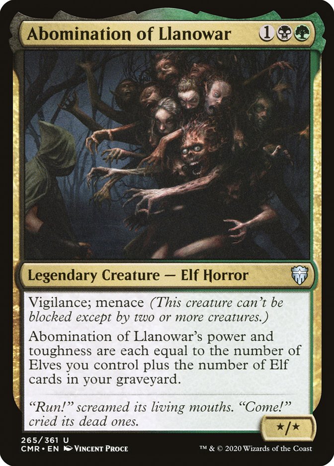 Abominación de Llanowar [Commander Legends] 