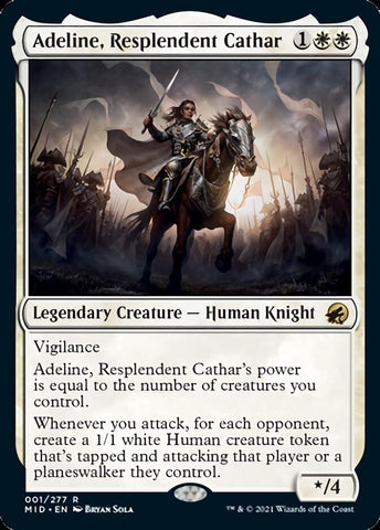 Adeline, cátara resplandeciente [Innistrad: Caza de medianoche] 