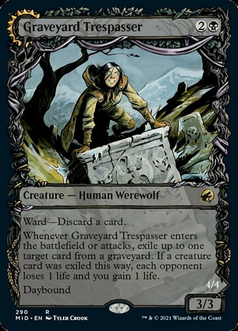 Intruso del cementerio // Glotón del cementerio (Equinoccio de exhibición) [Innistrad: Caza de medianoche] 