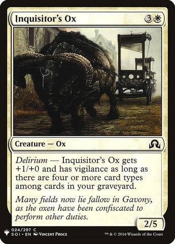 Buey del inquisidor [Potenciador misterioso] 
