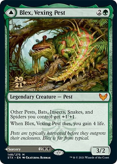 Blex, Vexing Pest // Busca a Blex [Promociones de presentación de Strixhaven: School of Mages] 