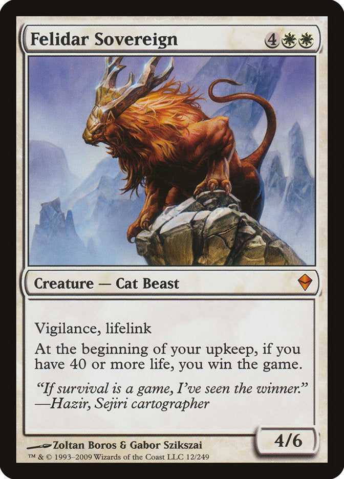 Felidar Soberano [Zendikar] 