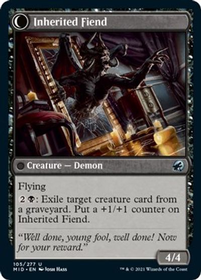 Espejo heredado // Demonio heredado [Innistrad: Caza de medianoche] 