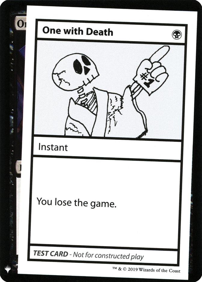 Uno con la Muerte [Tarjetas de prueba de juego Mystery Booster] 