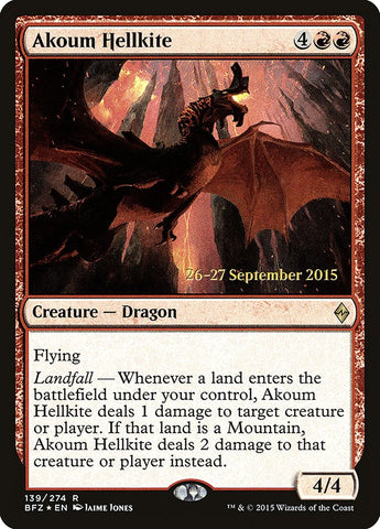 Akoum Hellkite [Promociones de presentación de Battle for Zendikar] 