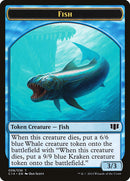 Pez // Zombi (011/036) Ficha de doble cara [Fichas Commander 2014] 