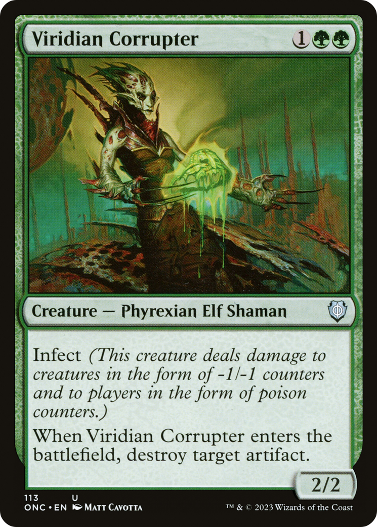 Viridian Corrupter [Pyrexia: Todos serán un solo comandante] 