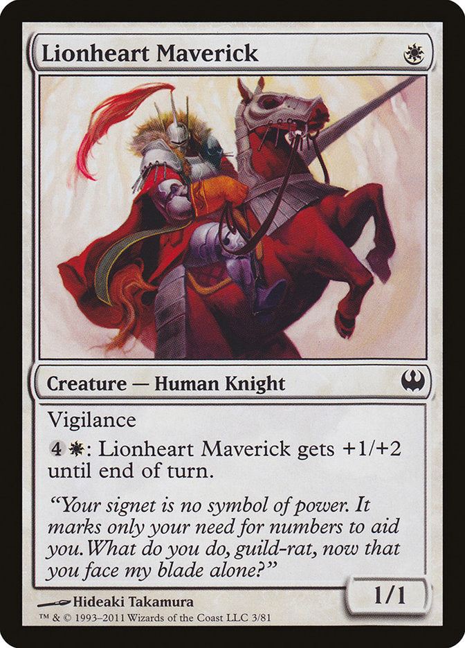 Lionheart Maverick [Mazos de duelo: Caballeros contra dragones] 