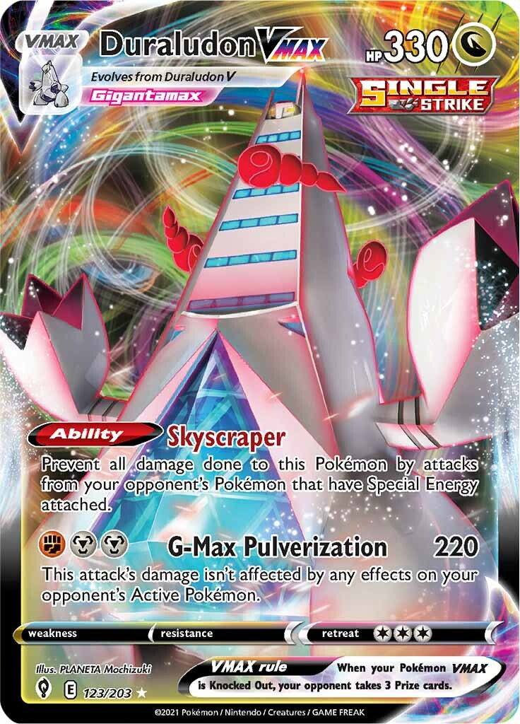 Duraludon VMAX (123/203) [Espada y escudo: cielos en evolución] 