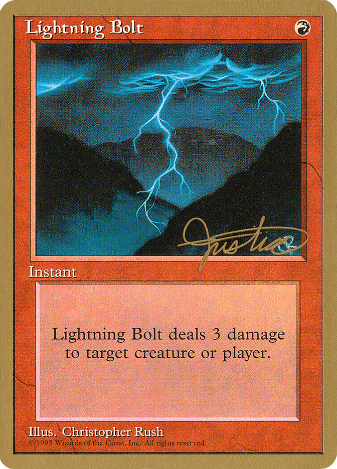 Lightning Bolt (Mark Justice) [Conjunto de coleccionista Pro Tour] 