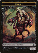 Zombie // Hellion Token de doble cara [Fichas de antología Planechase] 