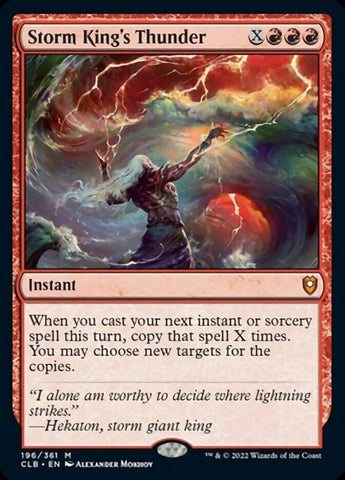 Trueno del Rey Tormenta [Commander Legends: Batalla por Baldur's Gate] 