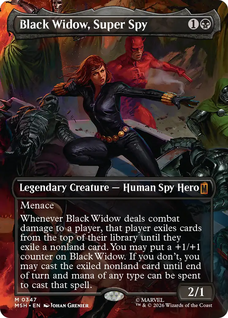 Black Widow, Super Spy (Borderless) (0347) [Marvel Super Heroes]