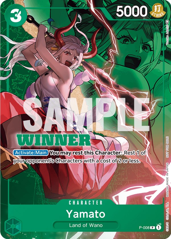 Yamato (P-008) (Winner Pack Vol. 1) [Tarjetas de promoción de One Piece] 