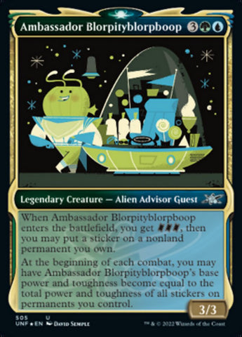 Embajador Blorpityblorpboop (Showcase) (Galaxy Foil) [Unfinity] 