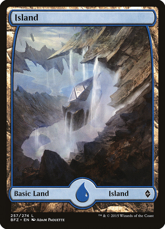 Isla (257) (Arte completo) [Batalla por Zendikar] 