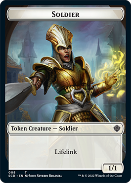 Saproling // Ficha de soldado de doble cara [Mazos Starter Commander] 