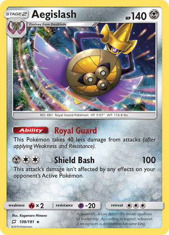 Aegislash (109/181) [Sol y Luna: forman equipo] 