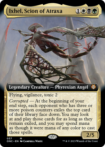 Ixhel, Vástago de Atraxa (Arte extendido) [Phyrexia: Todos serán un solo comandante] 