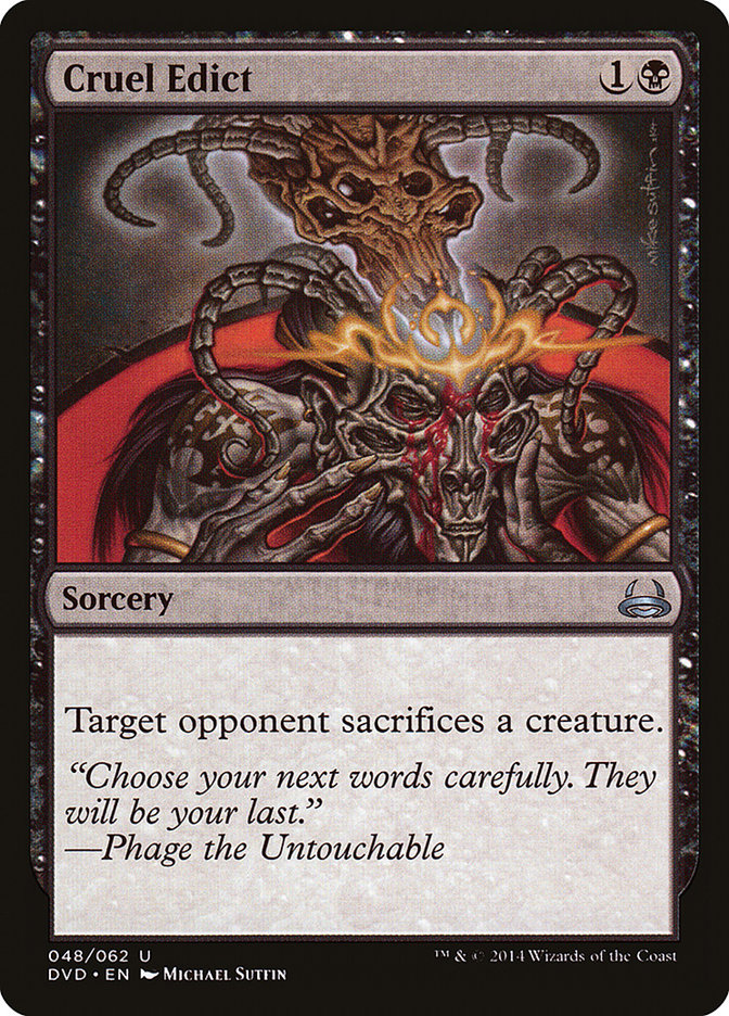 Edicto cruel (divino contra demoníaco) [Antología de Duel Decks] 