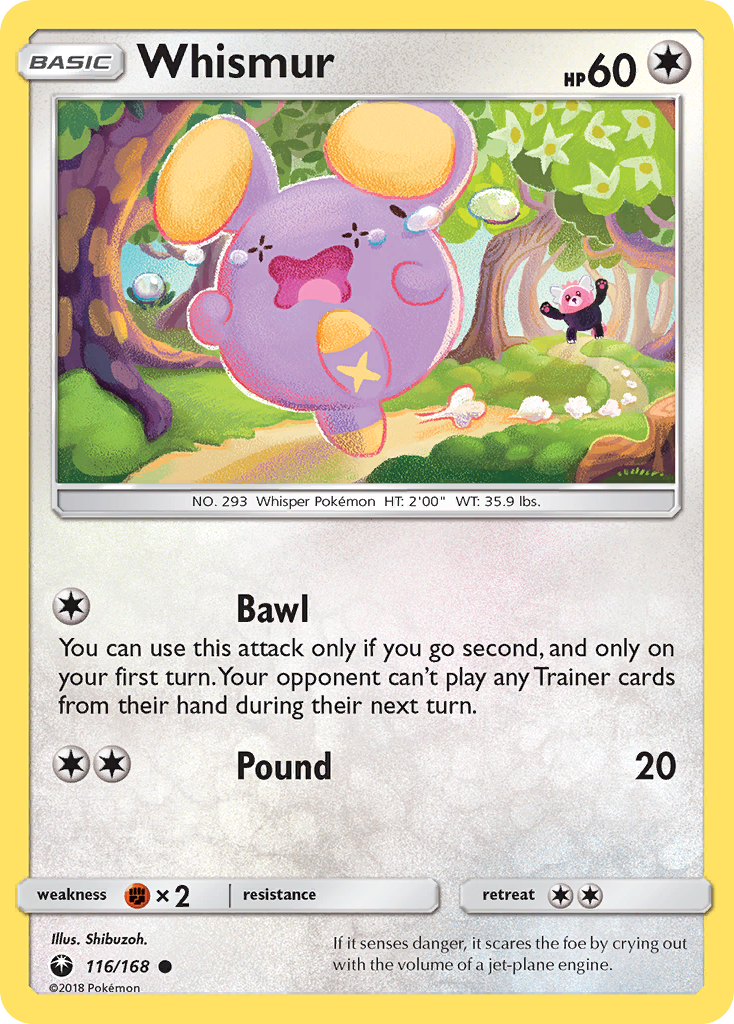 Whismur (116/168) [Sol y Luna: Tormenta Celestial] 