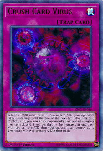 Virus Crush Card (Versión 2) [LCKC-EN046] Ultra raro 