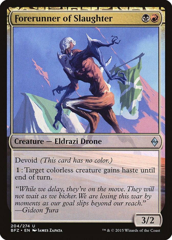 Precursor de la Matanza [Batalla por Zendikar] 