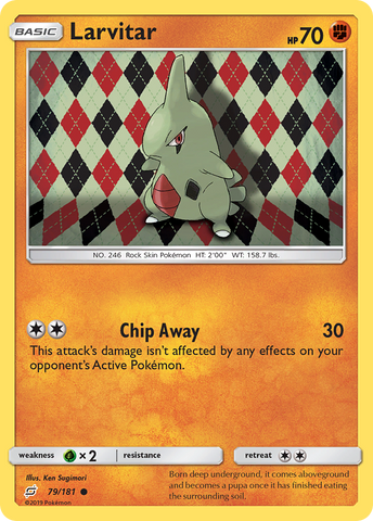 Larvitar (79/181) [Sol y Luna: forman equipo] 