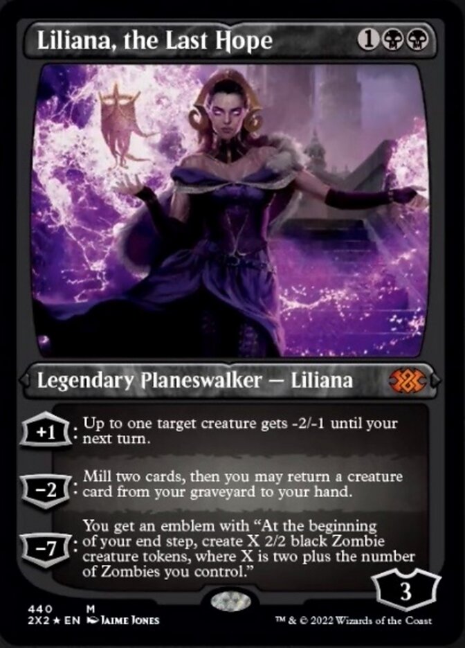 Liliana, la última esperanza (lámina grabada) [Double Masters 2022] 