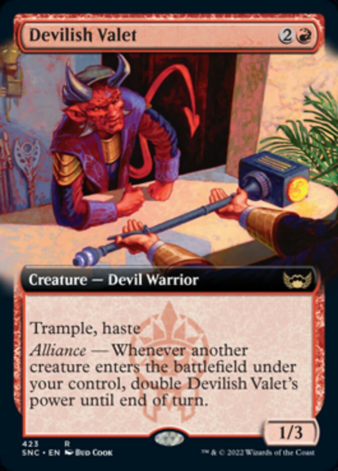 Devilish Valet (Arte extendido) [Calles de New Capenna] 