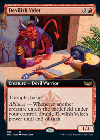 Devilish Valet (Arte extendido) [Calles de New Capenna] 