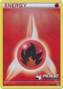 Energía de fuego (106/114) (Promoción de Play Pokemon) [Blanco y negro: Conjunto básico] 