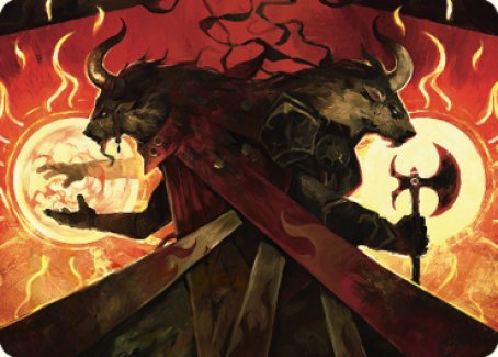 Tarjeta artística del himno de batalla de Hurloon [Serie de arte Dominaria United] 