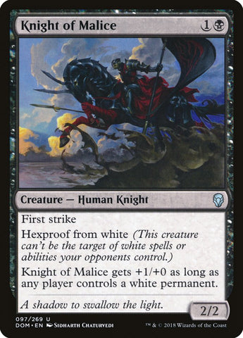 Caballero de la Malicia [Dominaria] 