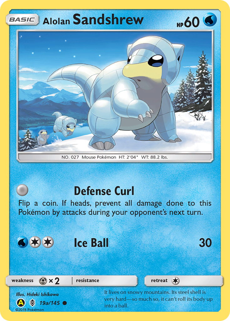 Alolan Sandshrew (19a/145) [Promociones de arte alternativas] 