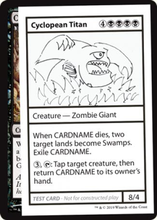 Titán ciclópeo (edición 2021) [Tarjetas de prueba de juego Mystery Booster] 