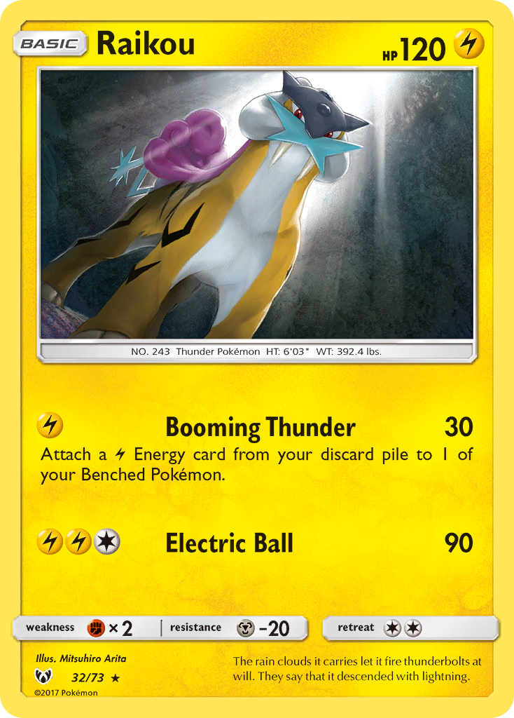 Raikou (32/73) [Sol y Luna: Leyendas Brillantes] 