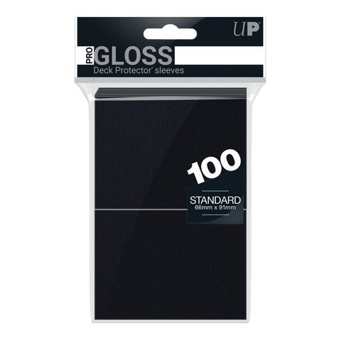 Ultra PRO: Fundas estándar de 100 ct - PRO-Gloss (negro) 