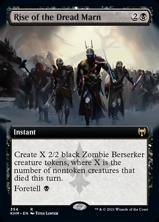 Rise of the Dread Marn (arte extendido) [Kaldheim] 