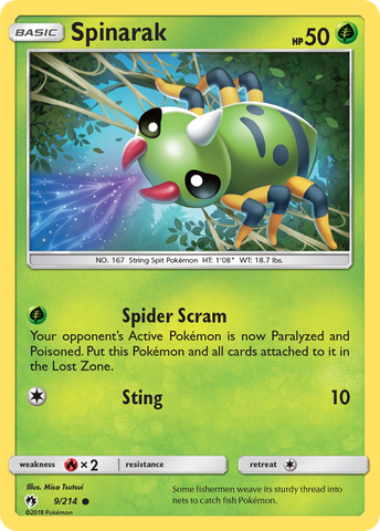 Spinarak (9/214) [Sol y Luna: Trueno perdido] 
