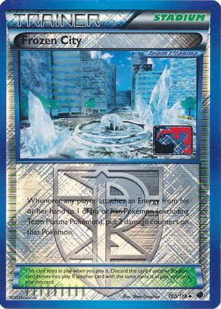 Frozen City (100/116) (Promoción de Team Plasma League) [Blanco y negro: Plasma Freeze] 